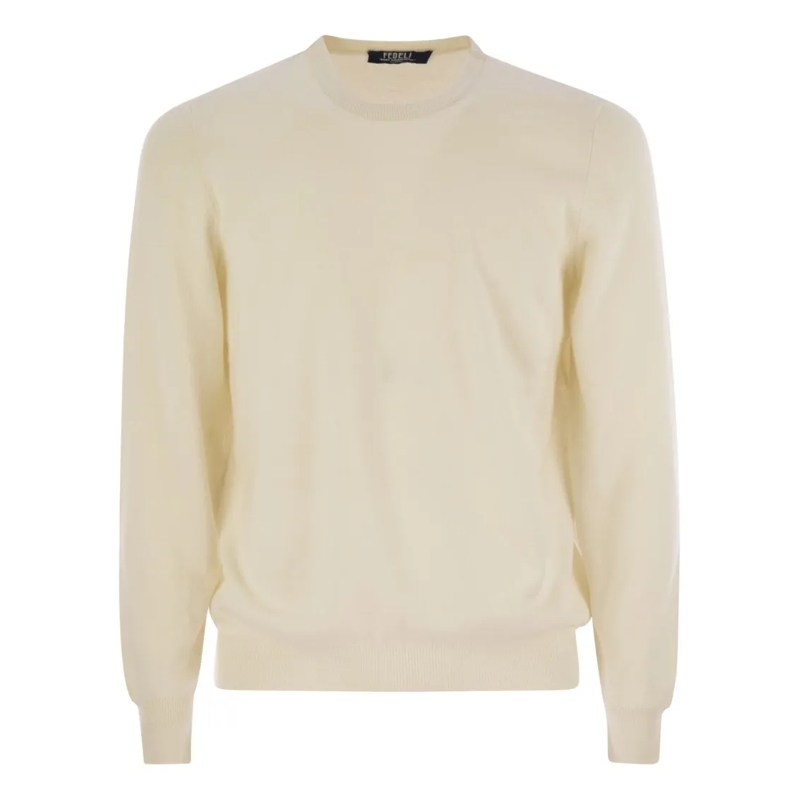 Fedeli Pull Argentina - Baby Cashmere Crew-Neck Sweater Neutrals