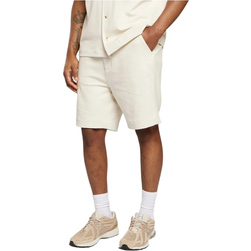 AEDEN Shorts Heren Korte Broek weiß