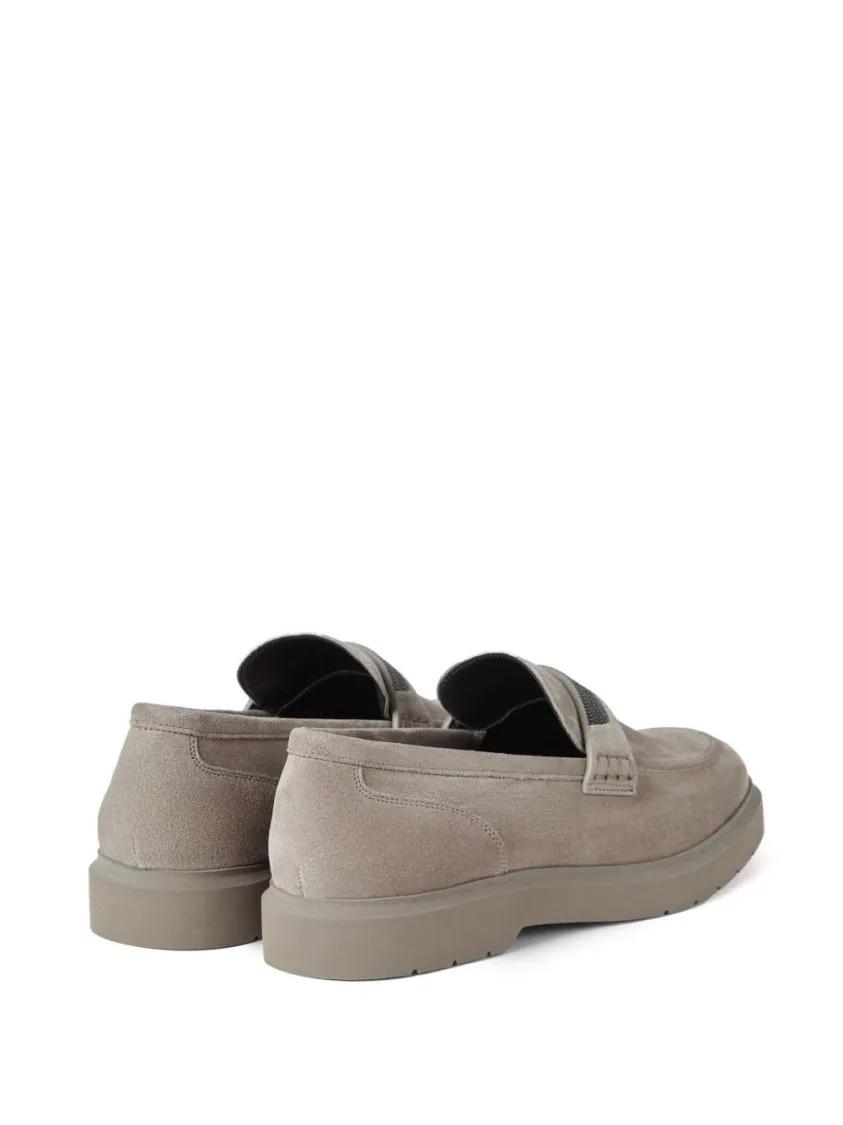 Thumbnail - Beige Suede Moccasin With Crystal Embellishment - Gr. 38 (EU) - in Rosa