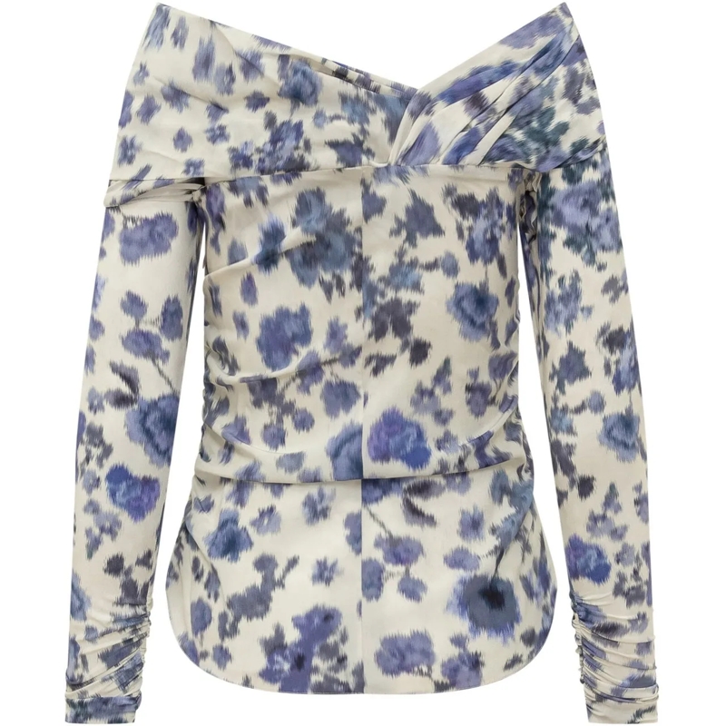 Isabel Marant Haut à manches longues Top Danka con Scollo Incrociato mehrfarbig(Image 2)