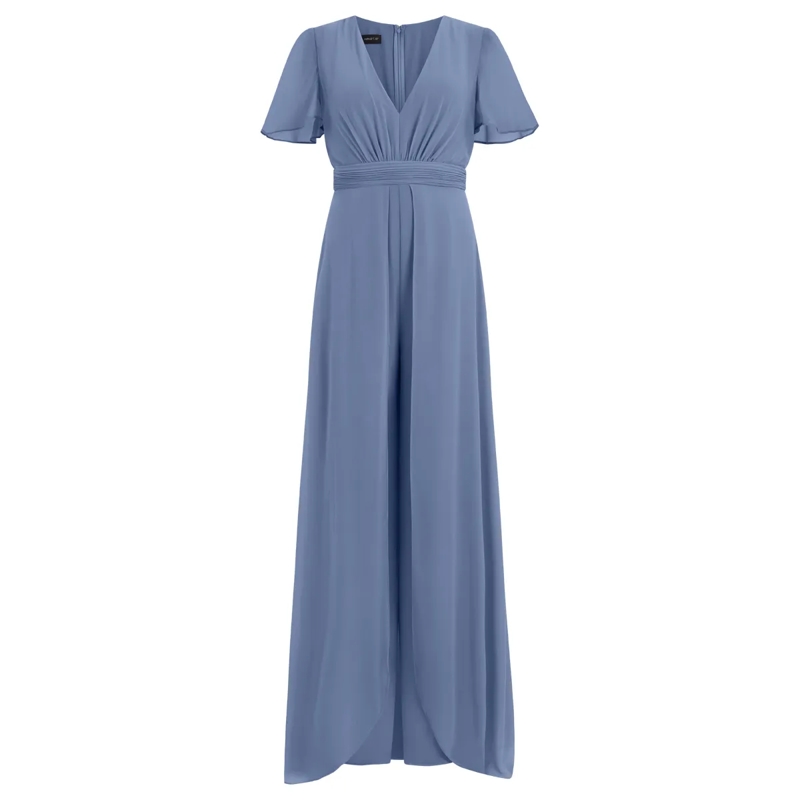 Apart Jumpsuit Chiffonoverall hell-blau