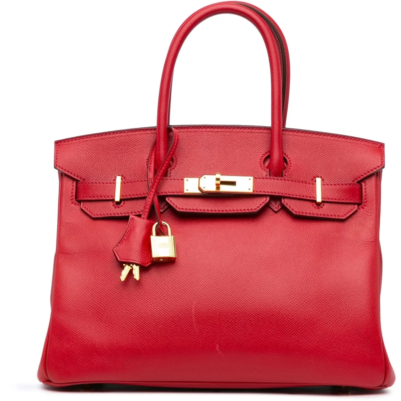 Hermès Draagtas Epsom Birkin Retourne 30 rot