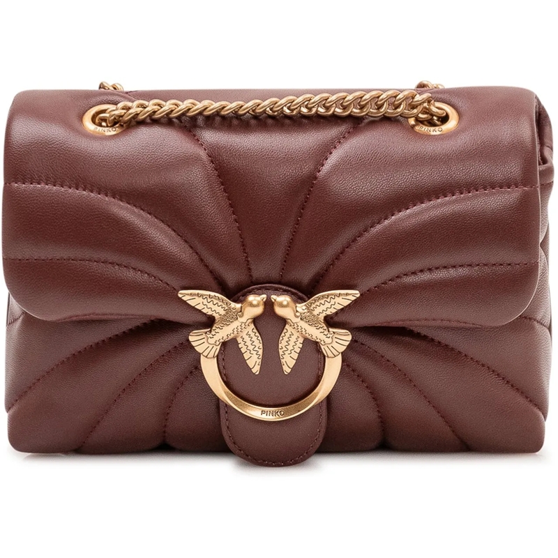 Pinko Schultertasche Borsa Love Puff Mini Trapuntata con Patta braun