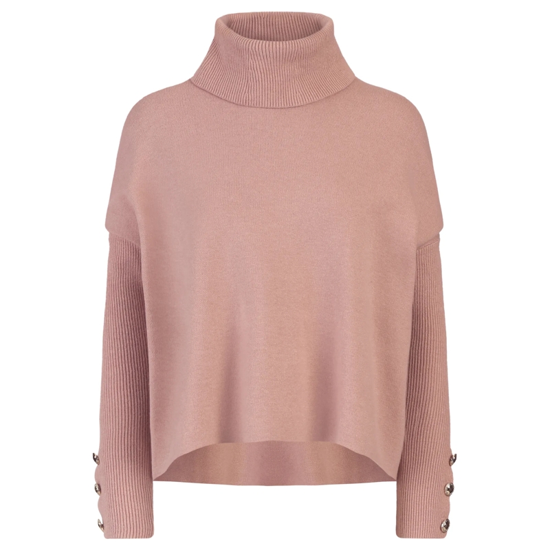 Apart Rollkragenpullover Oversized Pullover mauve