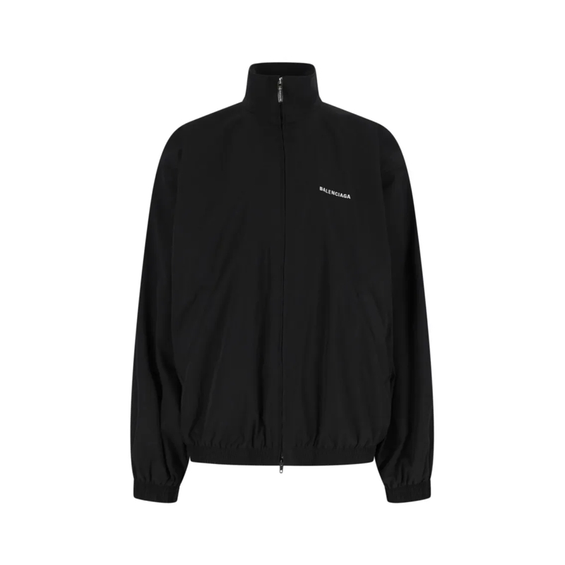 Balenciaga  Logo Sports Jacket – Black Black