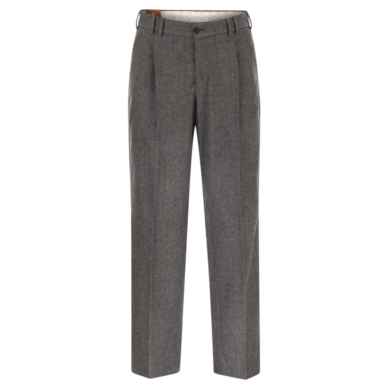 Pt Torino Pantalon de costume Micheal - Trousers In Virgin Wool Grey