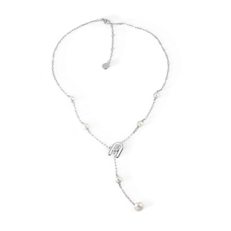 Furla Mittellange Halskette Halskette Furla Arch Pearl silber(Image 4)