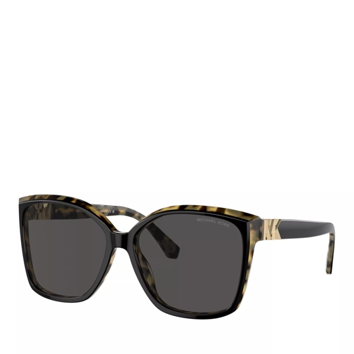 Michael Kors 0MK2201 Black / Amber Tortoise Sunglasses