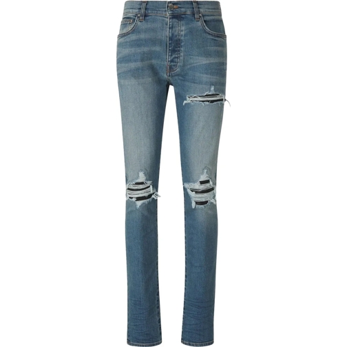 Amiri Magere Been Jeans MX1 Jeans Leather Details mehrfarbig