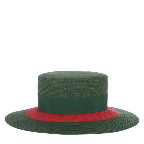 Gucci Papier Wide Brim Hat Green Panamahut