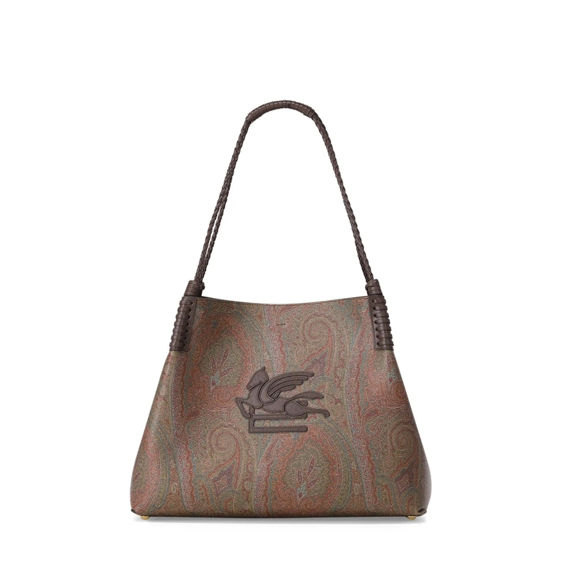 Etro Crossbody Bag Shopper mit Muster braun