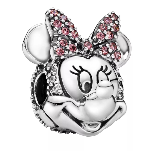 Pandora Disney Minnie Maus mit rosafarbener Pavé-Schleife  Sterling silver Hanger