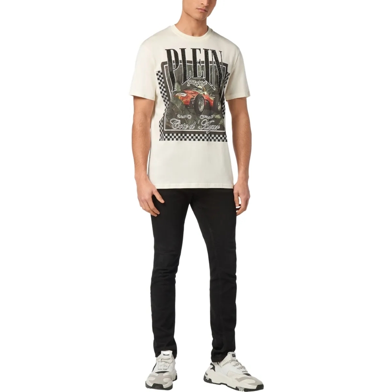 Philipp Plein T-Shirt T-Shirt Racing weiss(Image 3)
