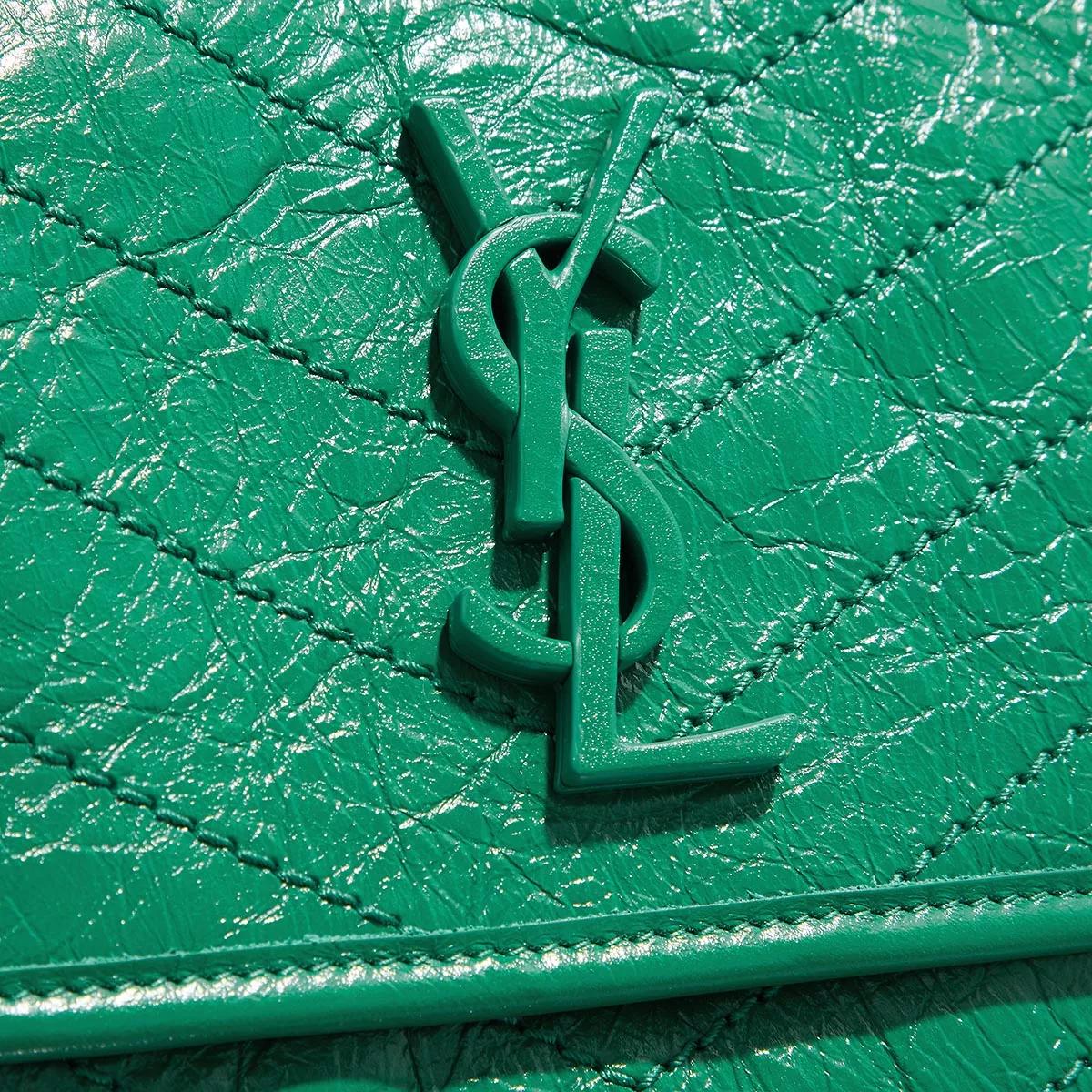 Saint Laurent Crossbody bags YSL Mini Shoulder Bag Leather in groen