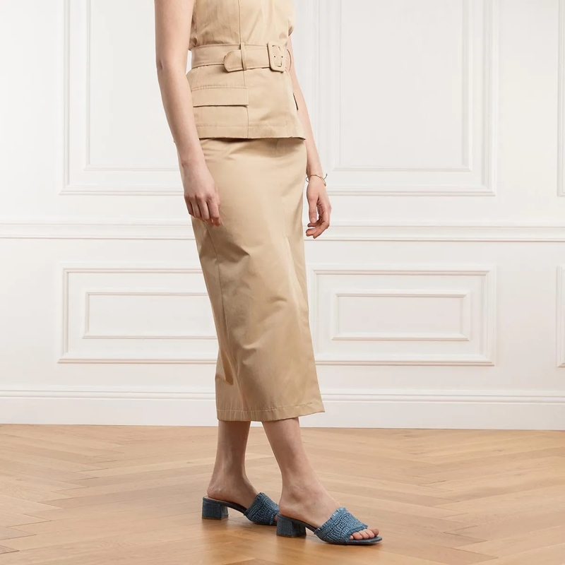 Steve Madden Mules Cienega Denim Raffia(Image 2)