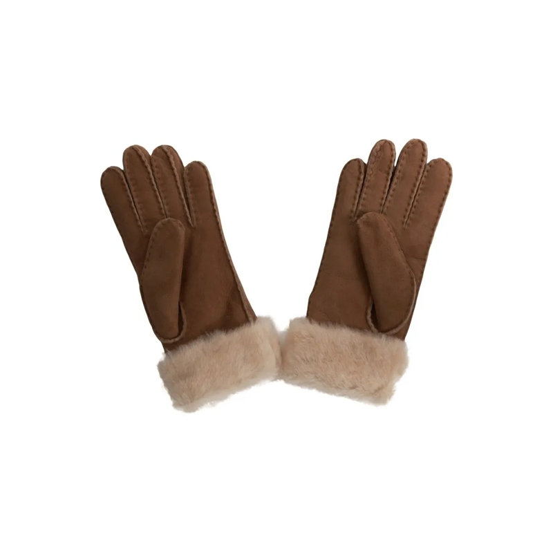 UGG Gants Shearling Gloves With Plush Lining Grey