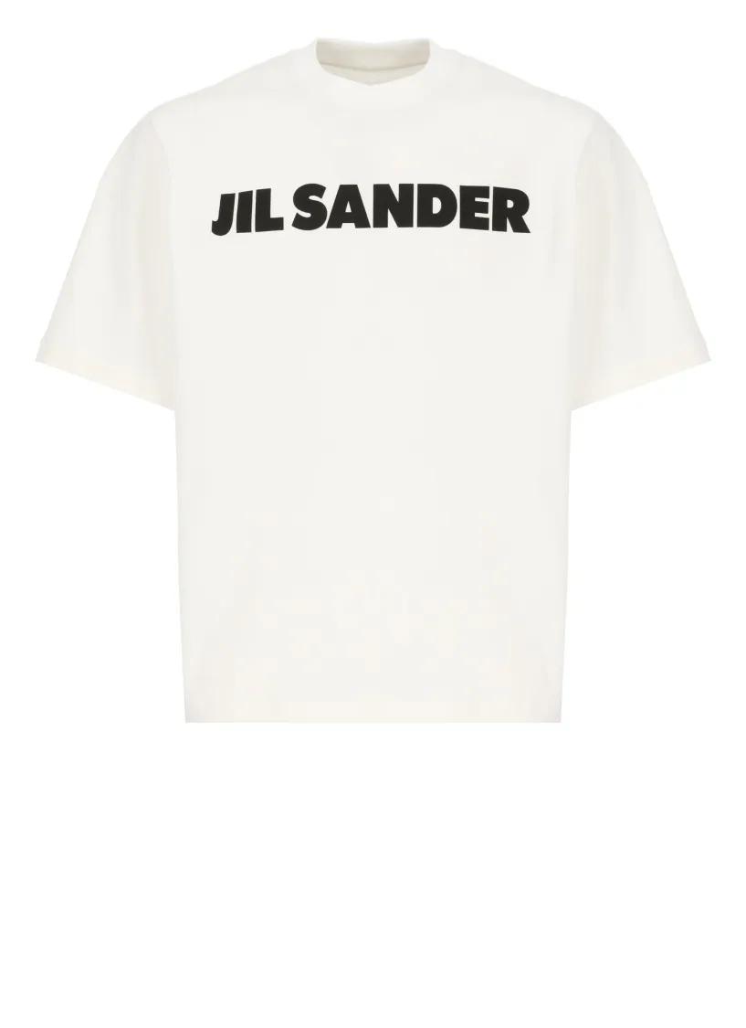 Jil Sander - T-Shirt With Logo - Größe M - weiß