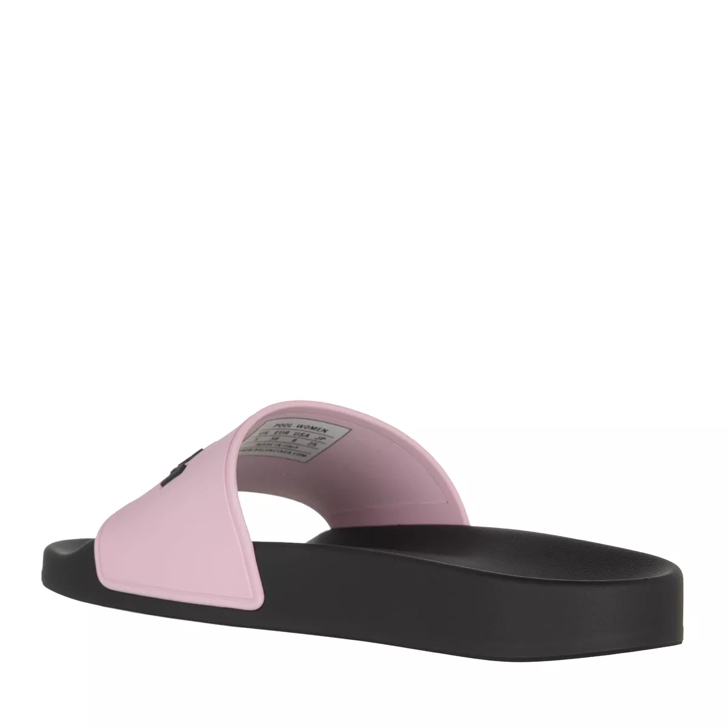 Black cheap pink slides