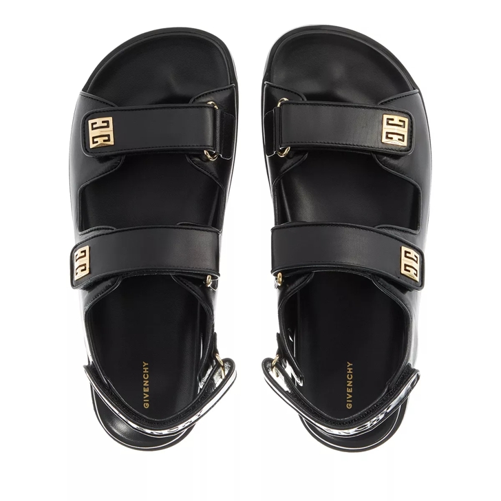 Givenchy 4G Strap Flat Sandals Black Sandale