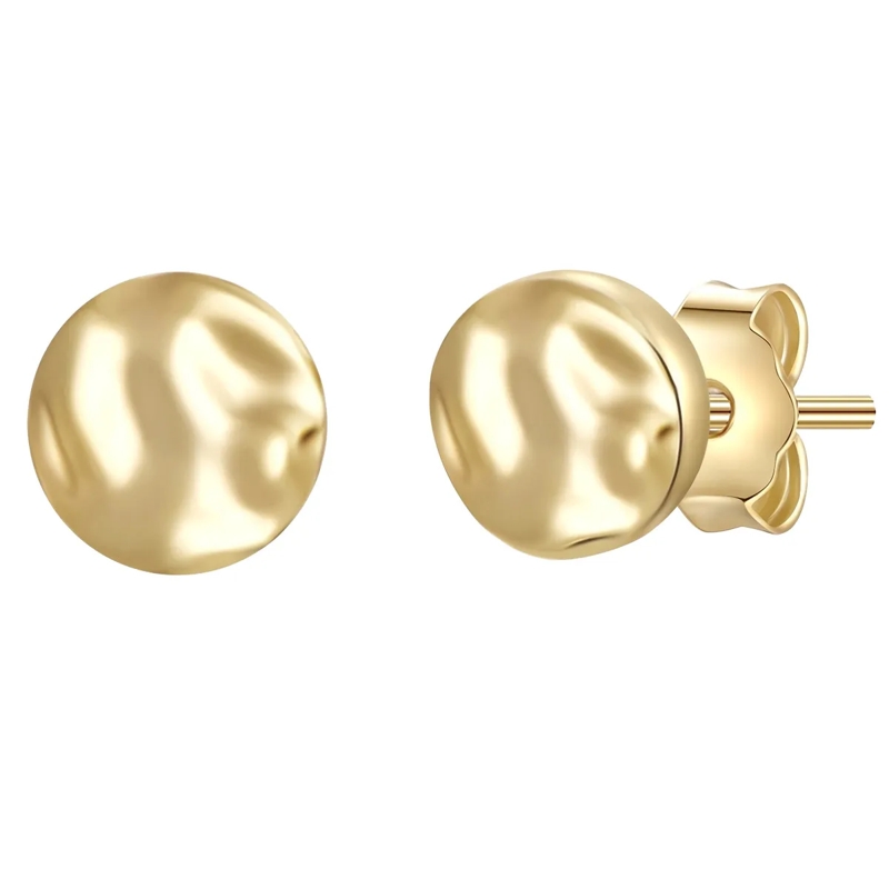 Glanzstücke München Ohrstecker Sterling Silber Ohrstecker Kreis gold