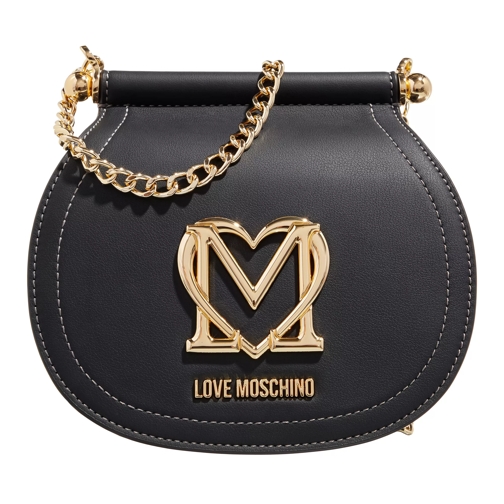 Love Moschino Super Gold Black Crossbody Bag