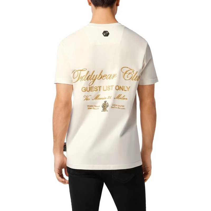Philipp Plein T-Shirt T-Shirt Rundhalsausschnitt Ss Teddy weiss(Image 4)