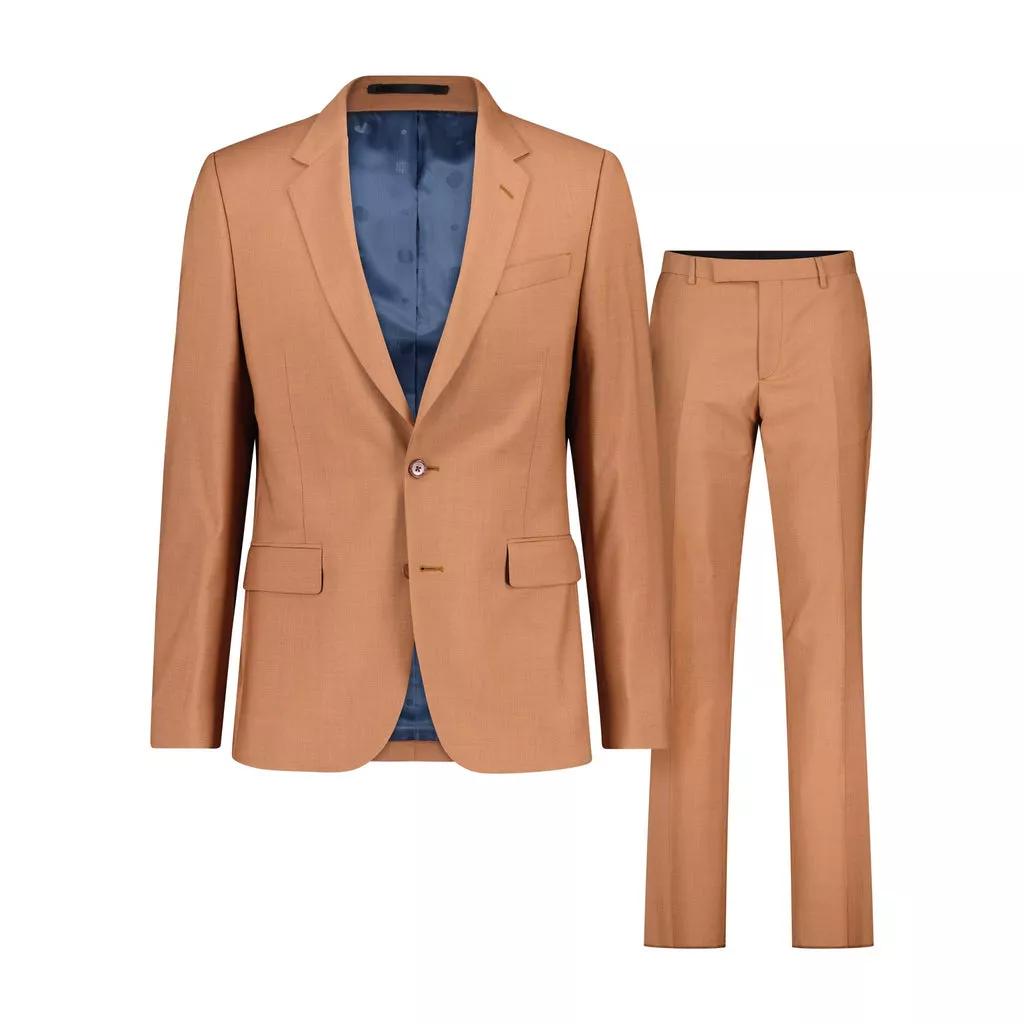 Paul Smith - Zweiteiliger Slim-Fit Anzug aus hochwertiger Wolle - Größe 48 - orange