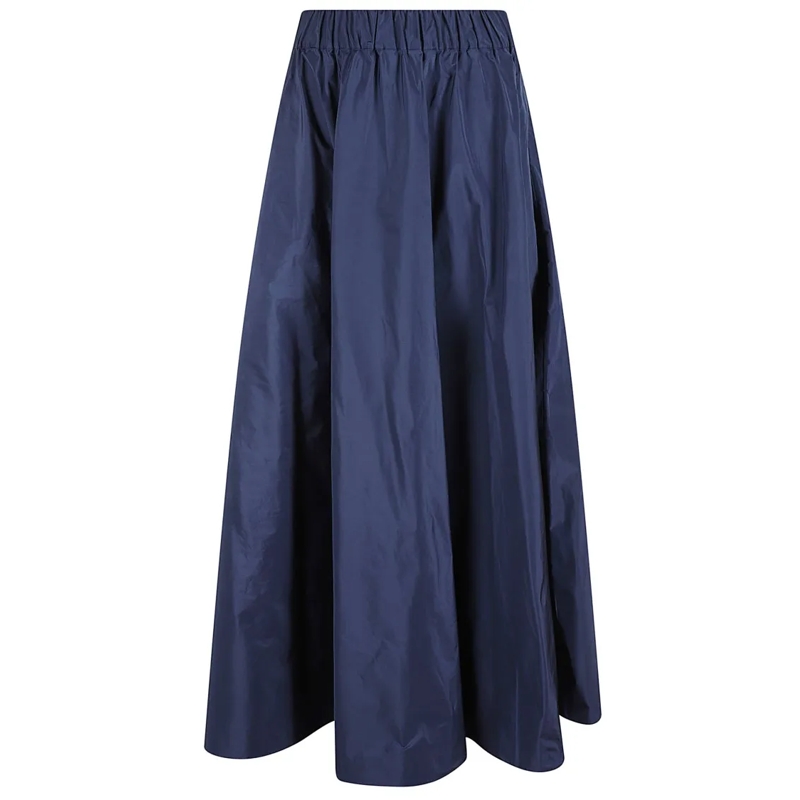 P.A.R.O.S.H. Minijupe Voluminous High-Waisted Maxi Skirt With Smooth Fin Blue