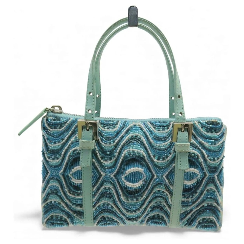 Fendi Clutch VINTAGE FENDI CLUTCH-TASCHE 268030 LIMITIERTE AUFL blau