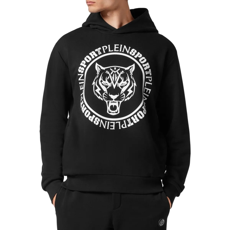 Plein Sport Top Hoodie Carbon Tiger schwarz(Image 3)