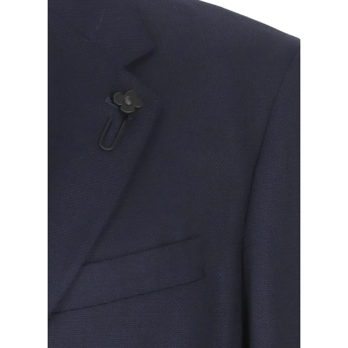 Lardini Blazer Blue Virgin Wool Jacket Blue (Image 3)