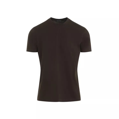 Tom Ford Viscose Cotton T-Shirt Brown 