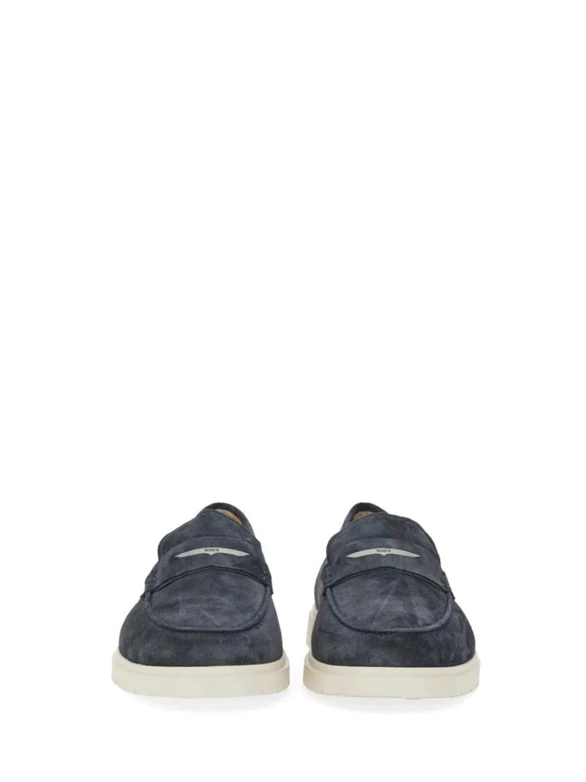 Thumbnail - Tod's Loafer - Classic Grey Suede Loafers - Gr. 9 - in Blau - für Damen