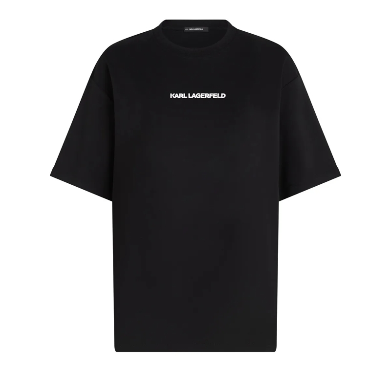 Karl Lagerfeld T-Shirt KARL HAT MIR GESAGT ENTSPANNTES T-SHIRT schwarz