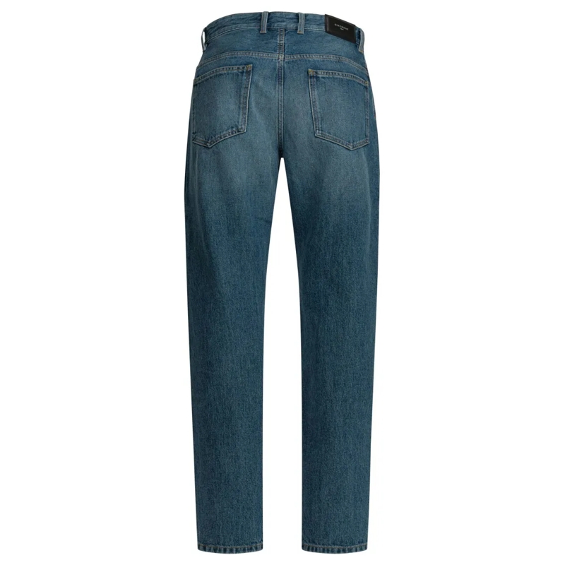 Givenchy Jeans Couture Seam Shadow Jeans With Curved Inverted Sea Blue(Image 2)