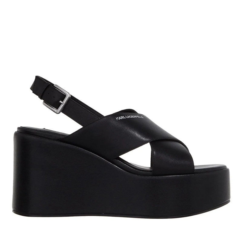 Karl Lagerfeld Sandalen Wendy Kross Strap Sling Black Lthr