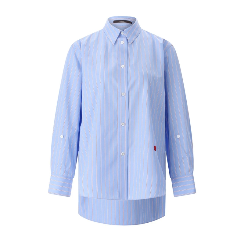 windsor. Chemisier Gestreifte Hemdbluse blau