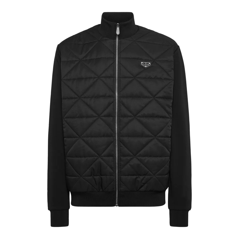 Philipp Plein Lederjacke Jacke schwarz