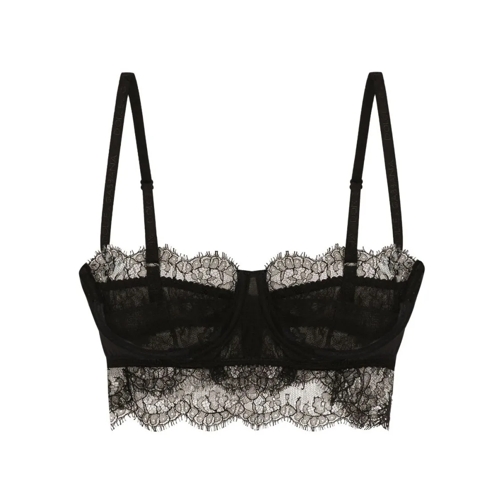 Dolce&Gabbana Top Lace Bralette Black