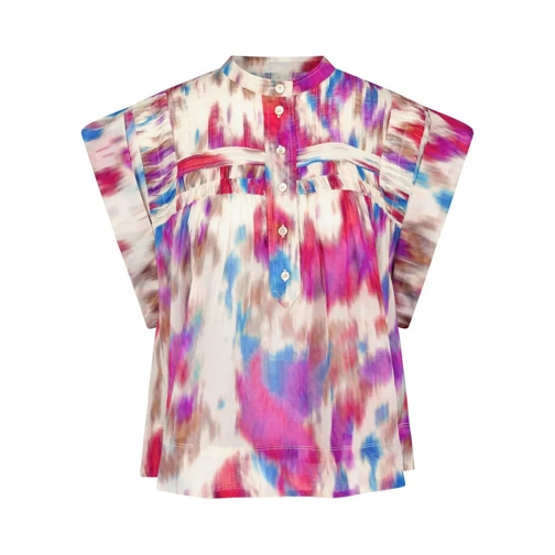 Isabel Marant Oversize-Bluse Leaza mit abstraktem Muster 4810413 Multicolor 