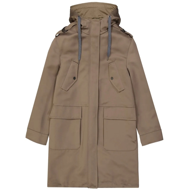 Brunello Cucinelli T-Shirt Brunello Cucinelli Blend Cotton Parka braun