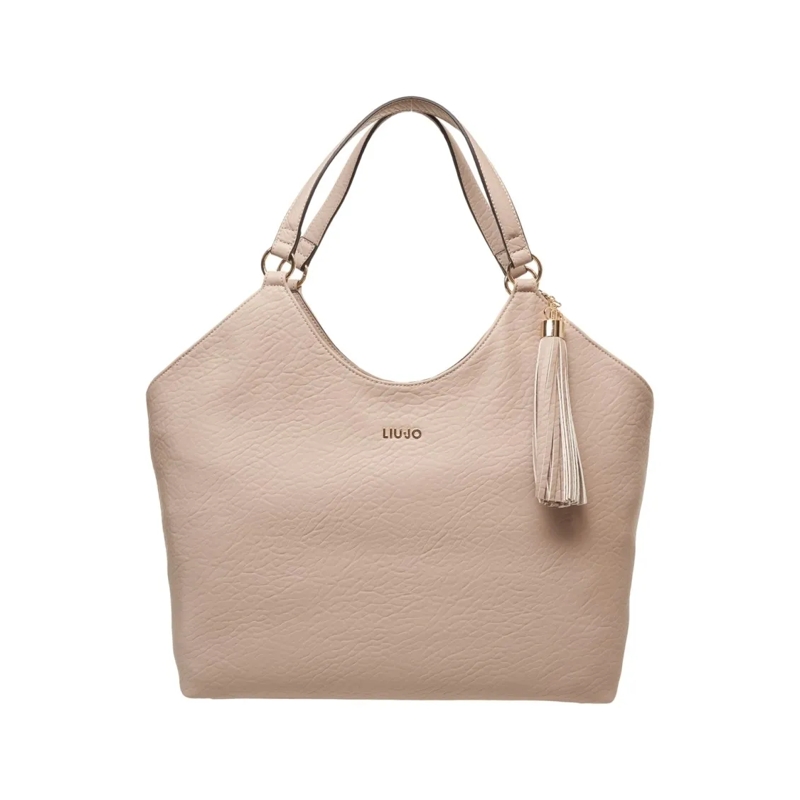 LIU JO Tote Faux Leather Handbag Neutrals