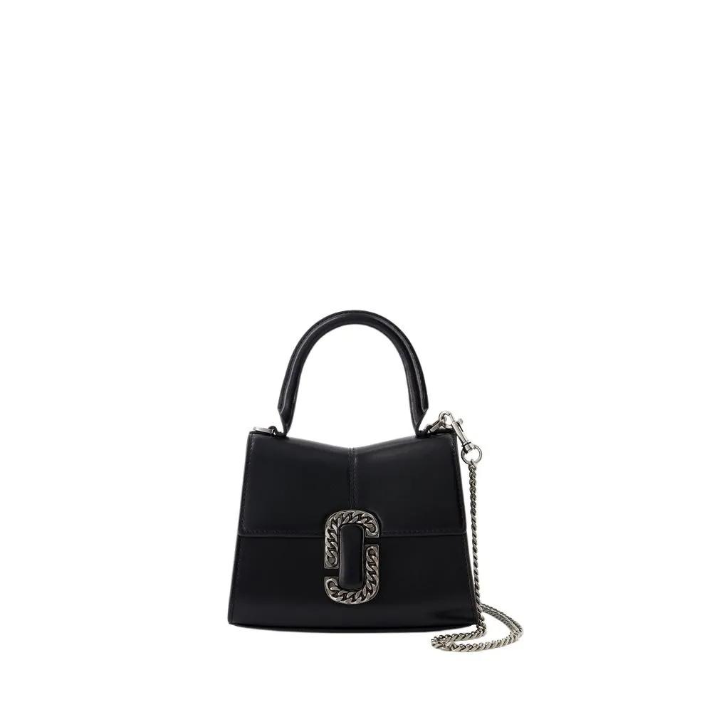 Marc Jacobs Shopper - The Mini Top Handle Bag - Leather - Black/Argenté - Gr. unisize - in Schwarz - für Damen