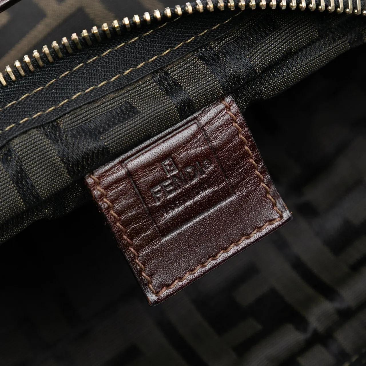 Thumbnail - Fendi Crossbody Bags - Mini Zucca Canvas Peekaboo Defender - Gr. unisize - in Braun - für Damen