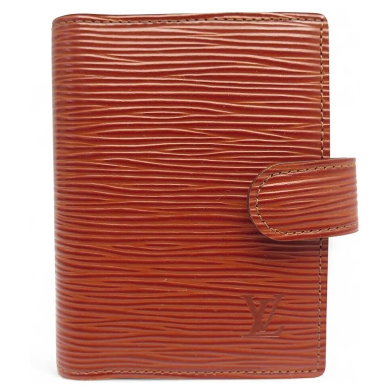 Louis Vuitton Geldbörse NEUE LOUIS VUITTON MINI EPI LEDER AGENDADECKEL KAR braun