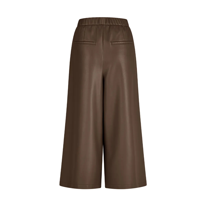 Marc Aurel Culotte Hosenrock- angesetzter Komfortbund- Paspeltasch braun(Image 5)