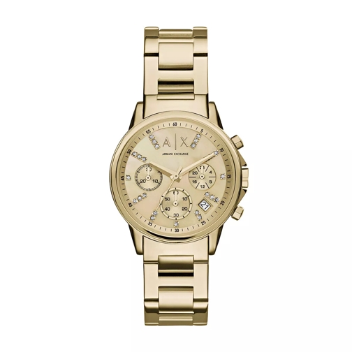 Armani Exchange AX4327 Ladies Lady Banks Watch Gold Cronografo