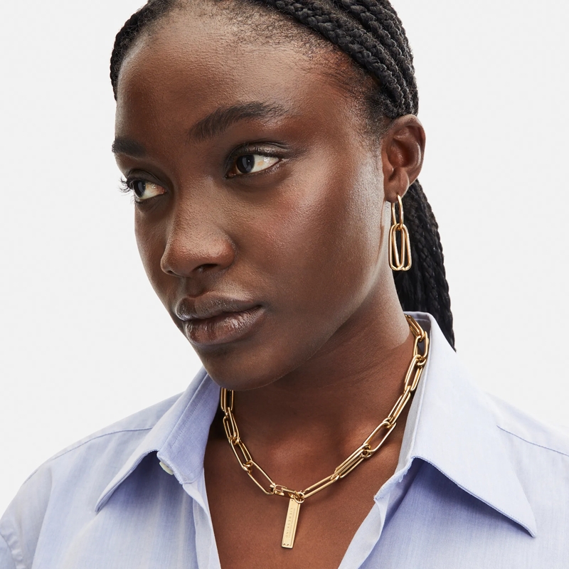 Liebeskind Berlin Ohrstecker Edelstahl Special Link silber(Image 3)