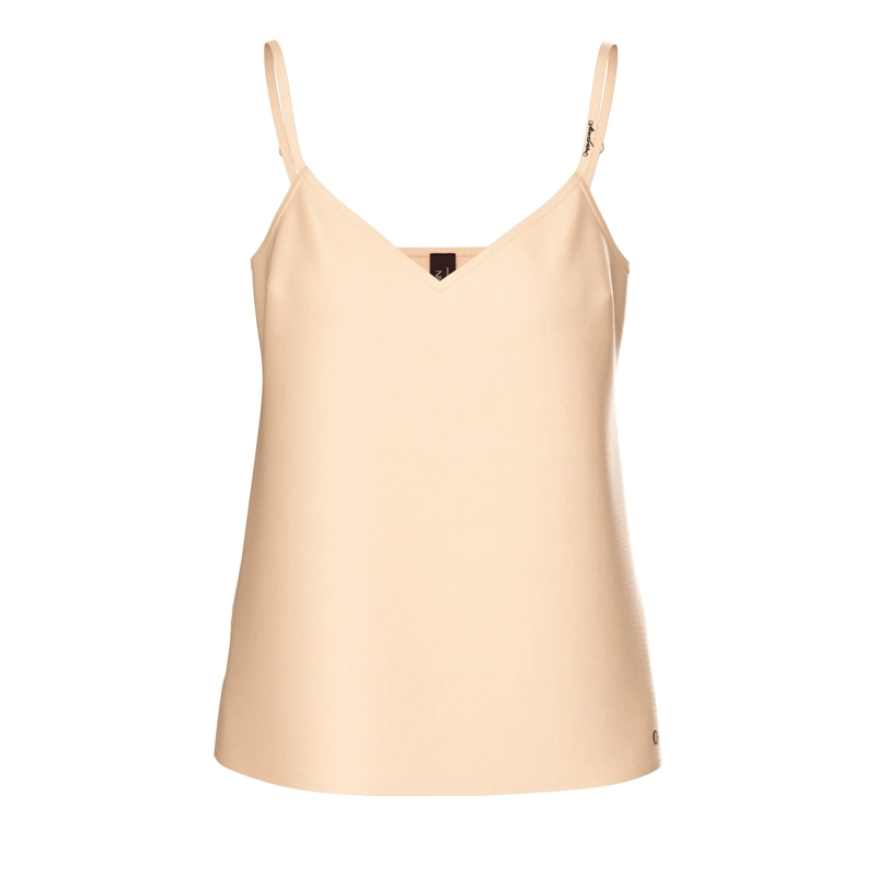 Marc Cain Ärmelloses Oberteil Top dark cream