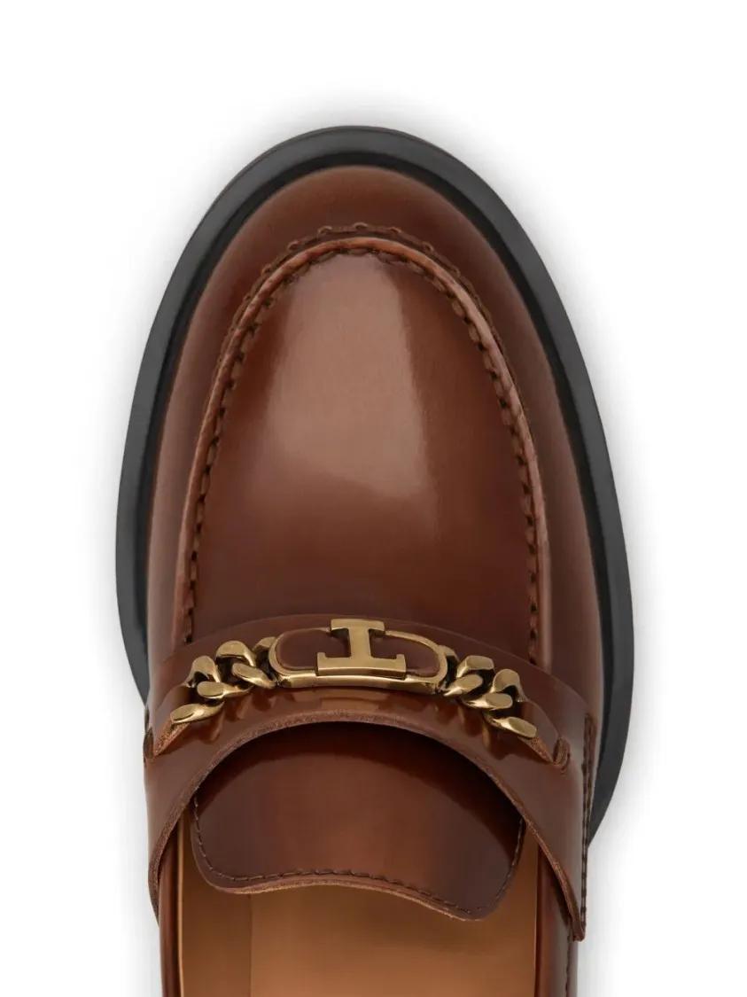 Thumbnail - Brown Cow Leather Loafers - Gr. 39 (EU) - in Rot
